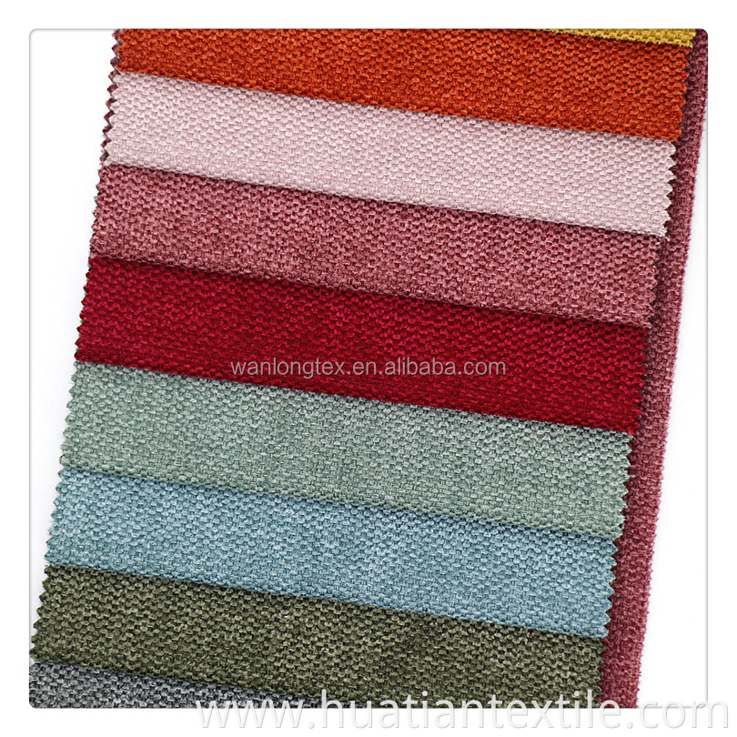 Brushed polyester linen style soft touched Upholstery Fabric for Sofa